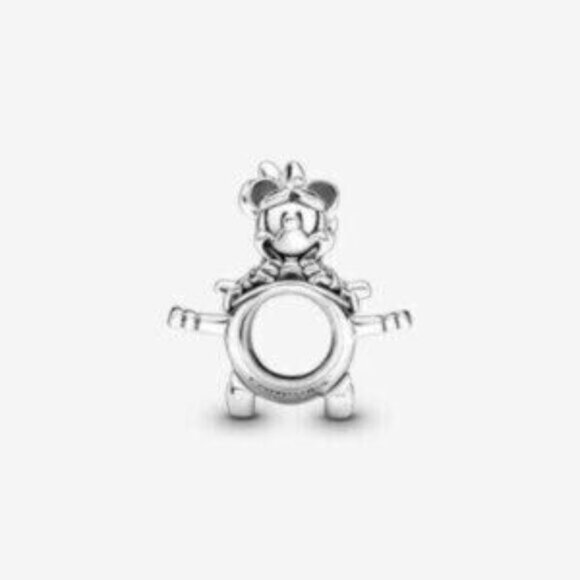 Pandora Disney Mickey Mouse & Minnie Mouse Airplane Charm - Picture 3 of 4